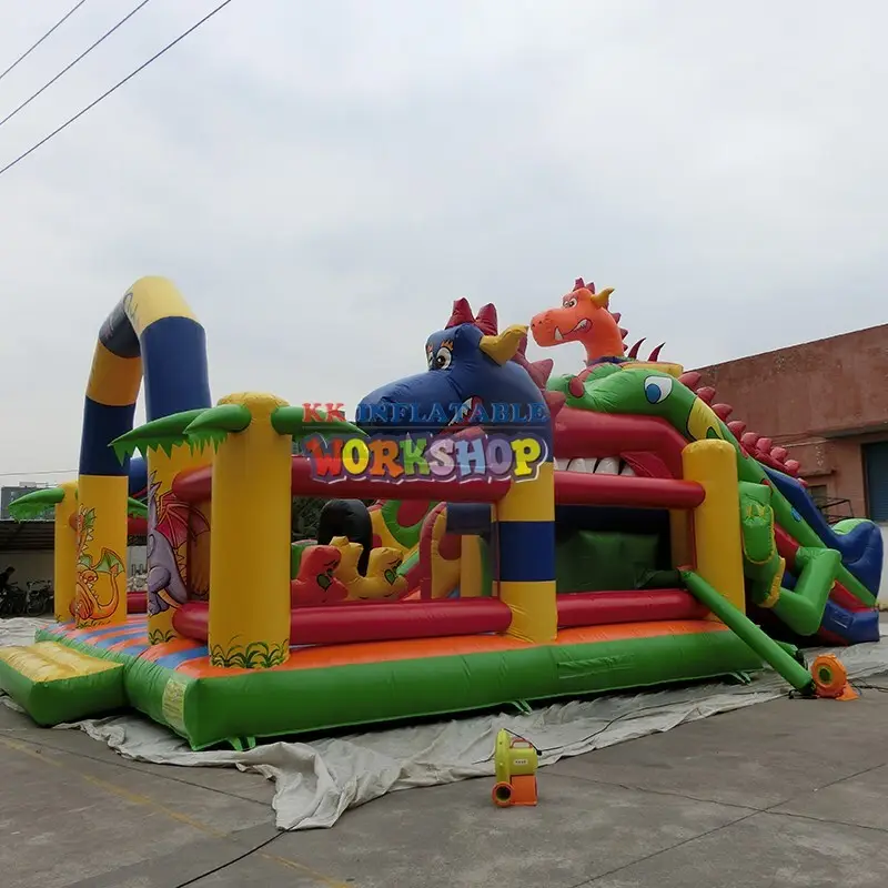 KK INFLATABLE attractive blow up obstacle course good quality for sport games 4