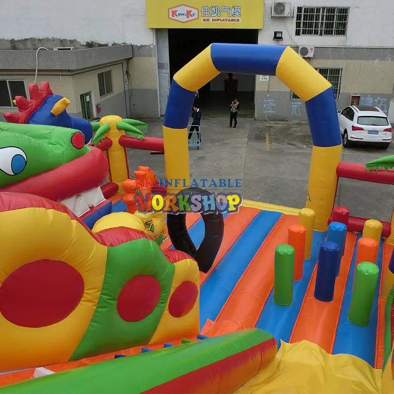 KK INFLATABLE attractive blow up obstacle course good quality for sport games 5