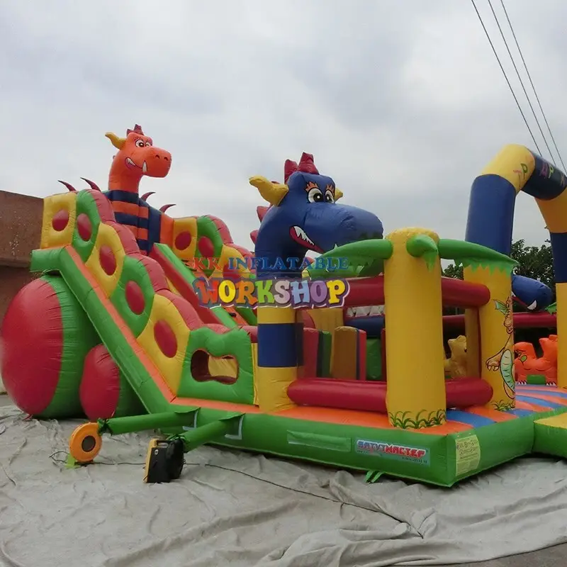 KK INFLATABLE attractive blow up obstacle course good quality for sport games 3