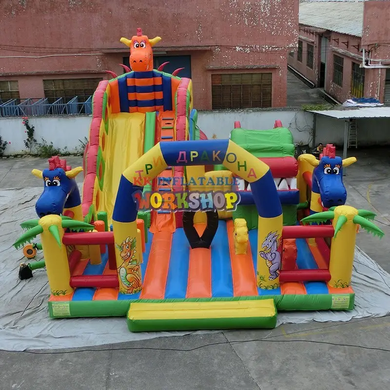 KK INFLATABLE attractive blow up obstacle course good quality for sport games 2