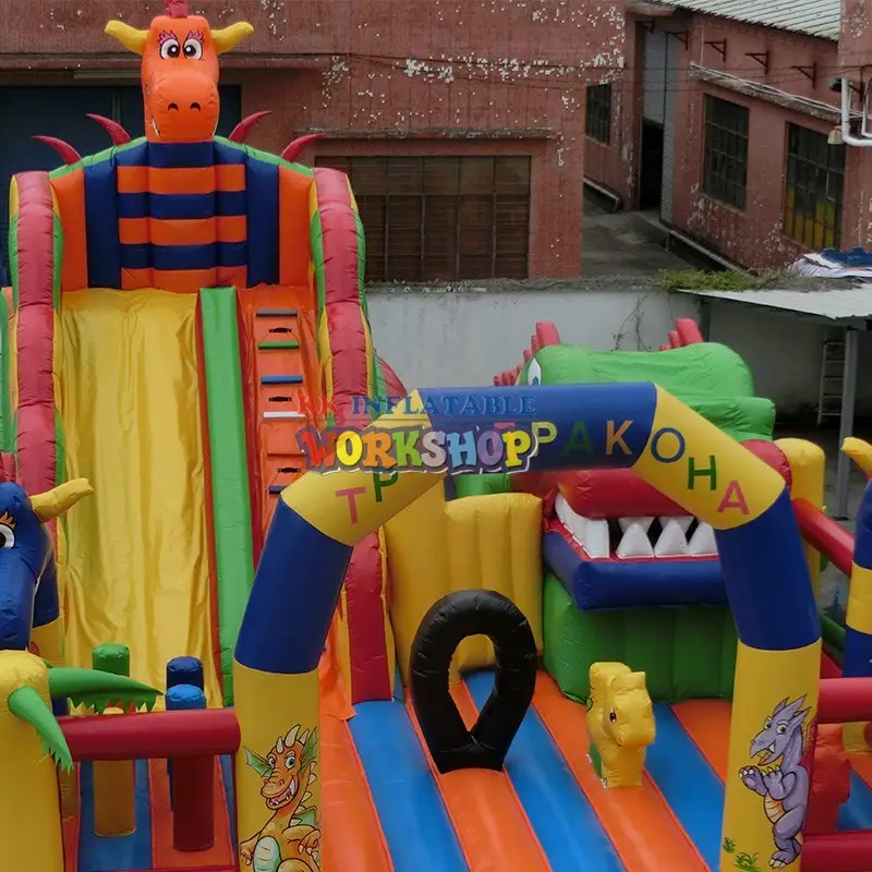 KK INFLATABLE attractive blow up obstacle course good quality for sport games 6