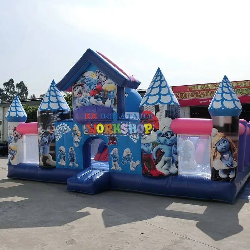 inflatable assault course aircraft for sport games KK INFLATABLE 2