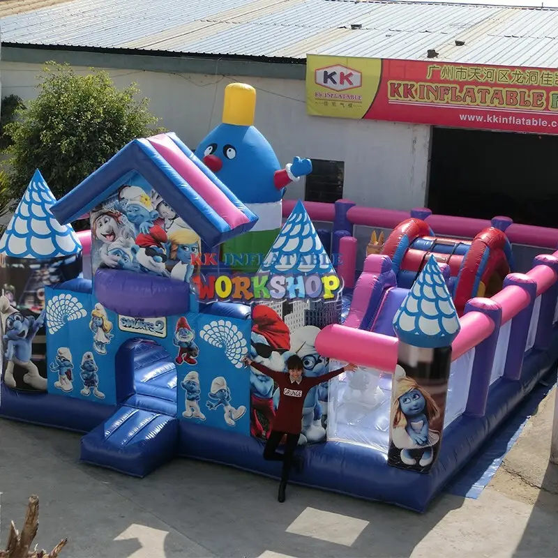 inflatable assault course aircraft for sport games KK INFLATABLE 7