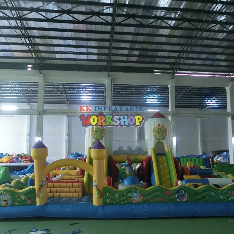 KK INFLATABLE attractive water obstacle course good quality for racing game 7