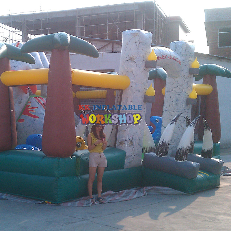 climbing obstacle course for kids supplier for racing game KK INFLATABLE 3