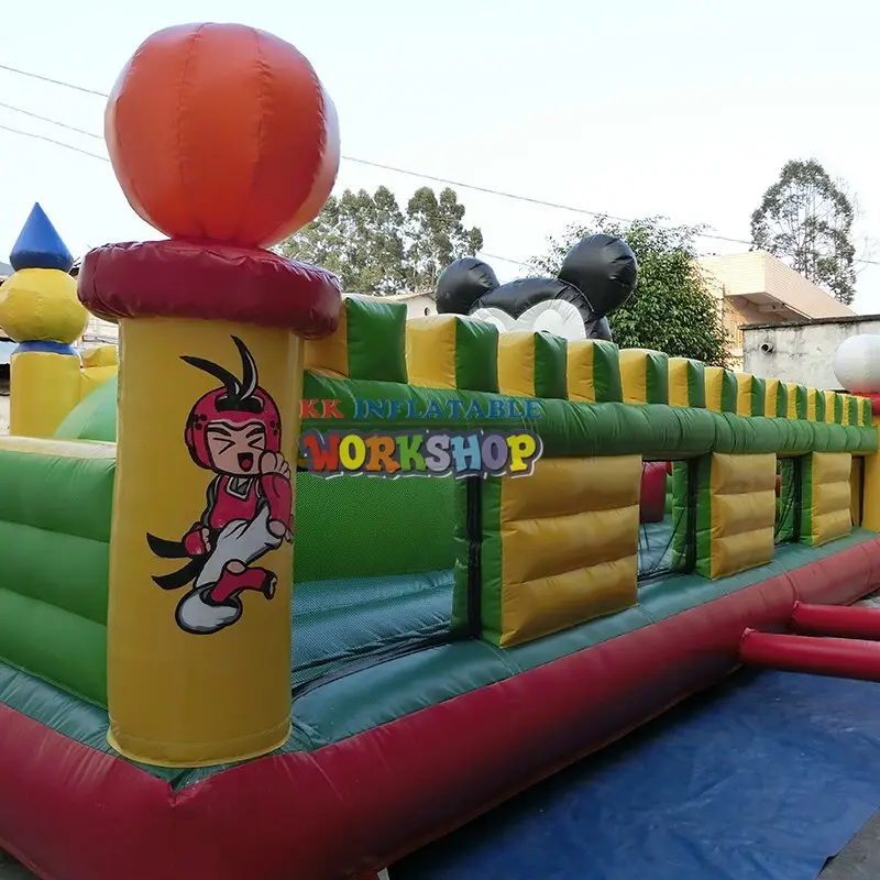 inflatable obstacle course panda for sport games KK INFLATABLE 5