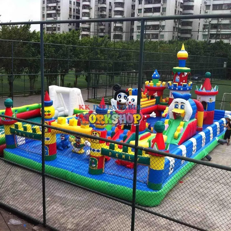 inflatable obstacle course panda for sport games KK INFLATABLE 7