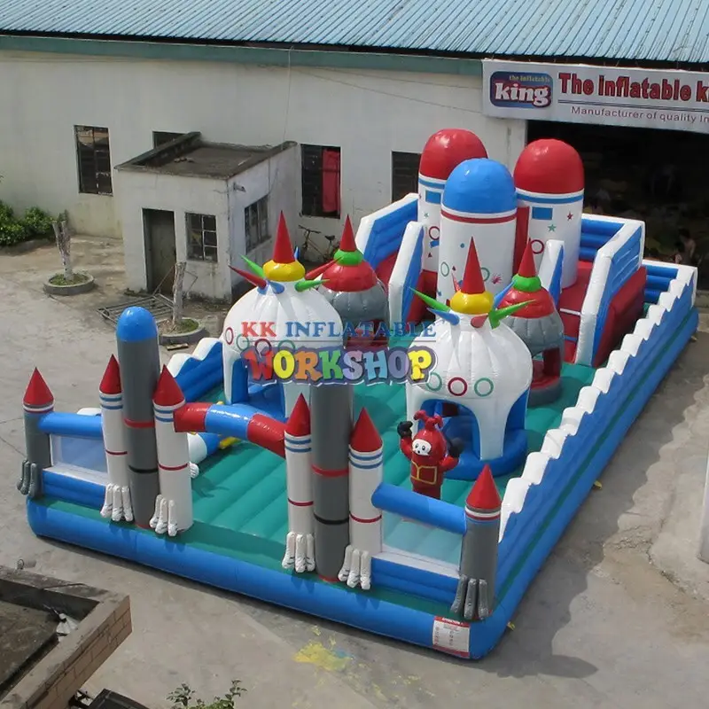 KK INFLATABLE climbing water obstacle course good quality for sport games 7