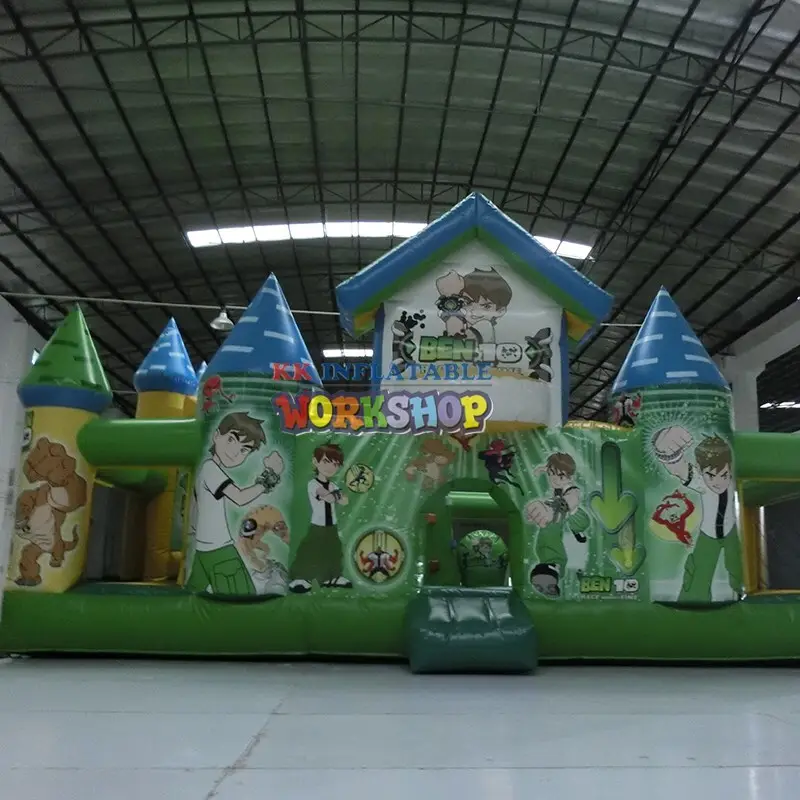KK INFLATABLE portable water slide jumper supplier for paradise 3