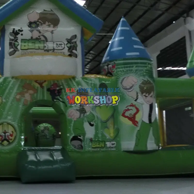 KK INFLATABLE portable water slide jumper supplier for paradise 5