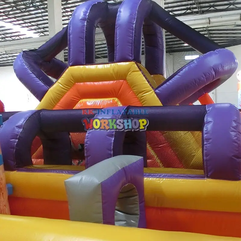 KK INFLATABLE tarpaulin water slide jumper manufacturer for christmas 5