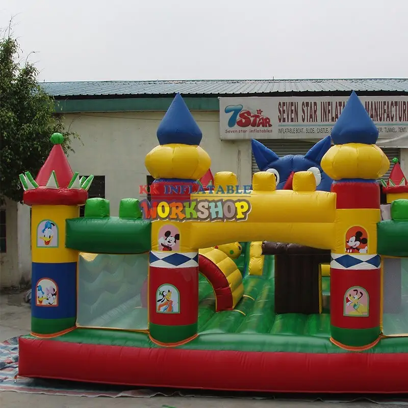 trampoline jumping castle water slide tarpaulin for paradise KK INFLATABLE 2