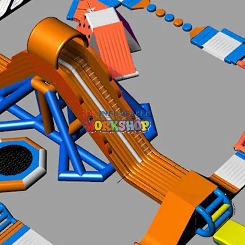 KK INFLATABLE creative inflatable floating water park wholesale for beach seaside 7