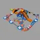KK INFLATABLE creative inflatable floating water park wholesale for beach seaside 2