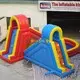 KK INFLATABLE funny commercial inflatable water slides fire truck shape for swimming pool 4