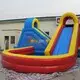 KK INFLATABLE funny commercial inflatable water slides fire truck shape for swimming pool 7