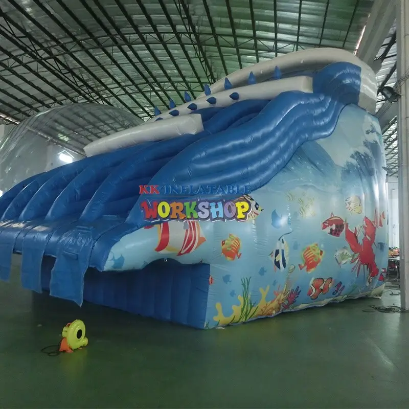 inflatable slide castle for swimming pool KK INFLATABLE 5