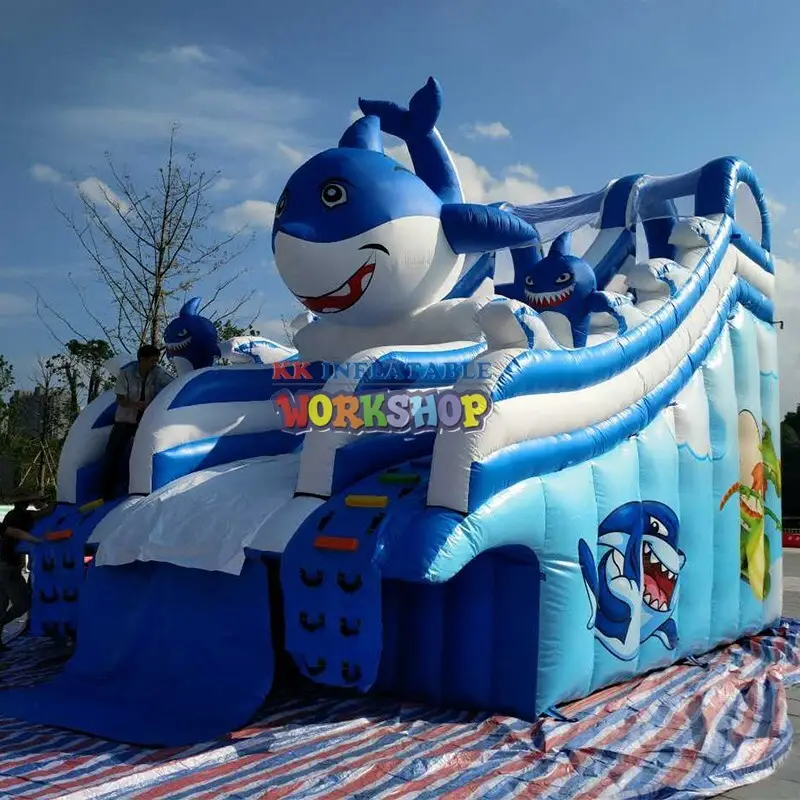 inflatable slide castle for swimming pool KK INFLATABLE 7