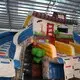 inflatable slide castle for swimming pool KK INFLATABLE 4