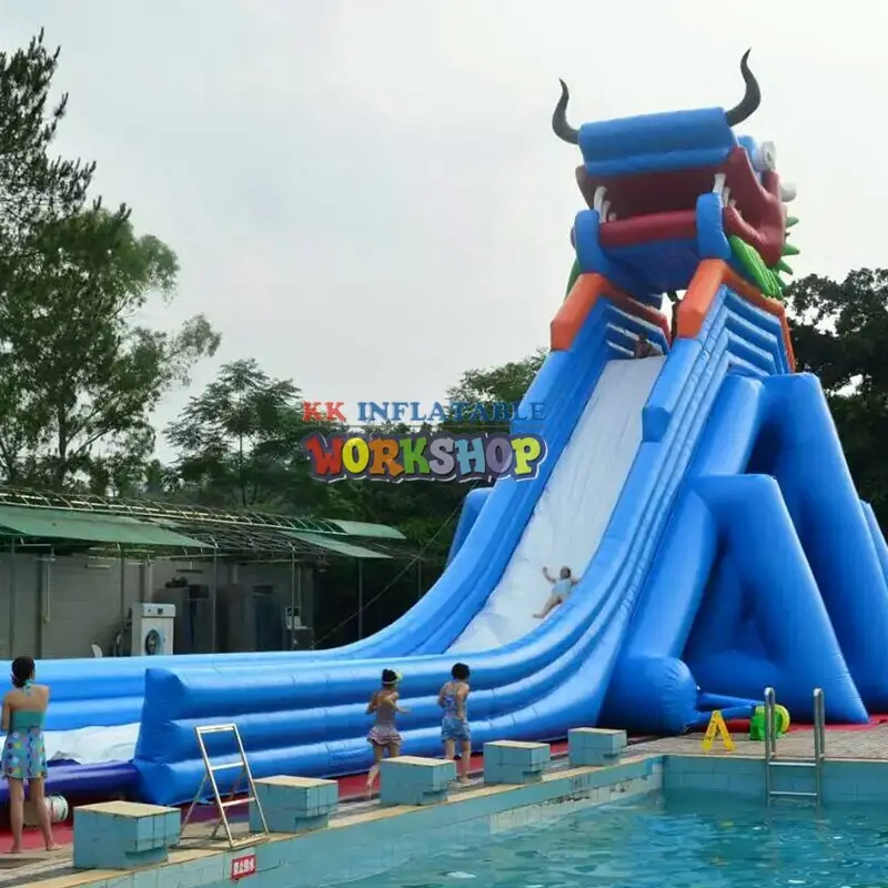quality blow up water slide giant free sample for swimming pool 7