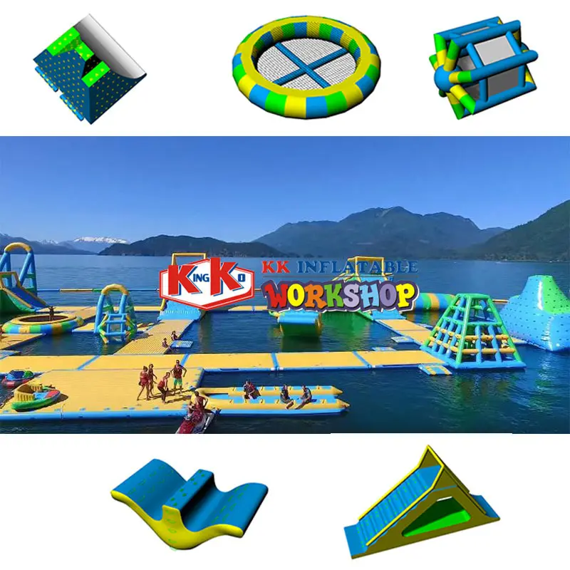 amazing inflatable floating water park wholesale for paradise 3