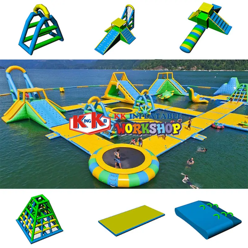 amazing inflatable floating water park wholesale for paradise 4