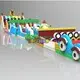 KK INFLATABLE funny water obstacle course good quality for sport games 3