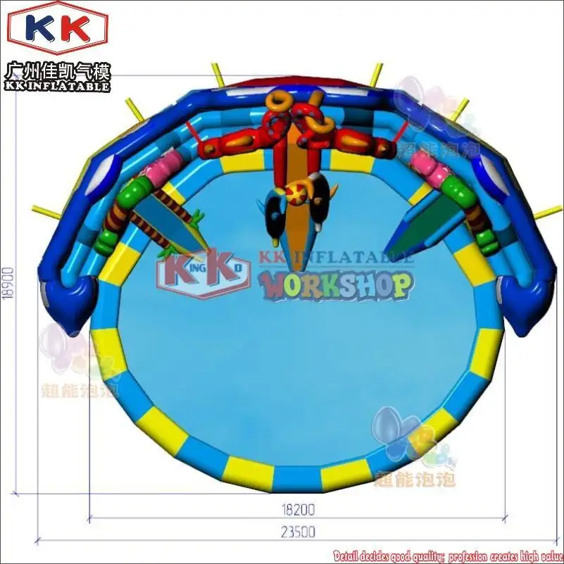 KK INFLATABLE blue inflatable theme playground manufacturer for amusement park 3