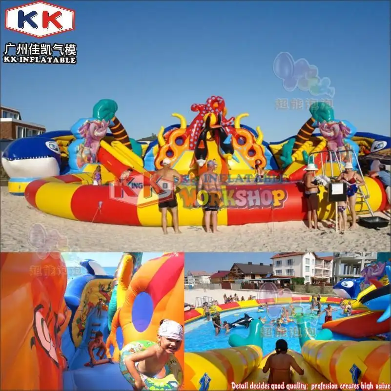 KK INFLATABLE blue inflatable theme playground manufacturer for amusement park 2