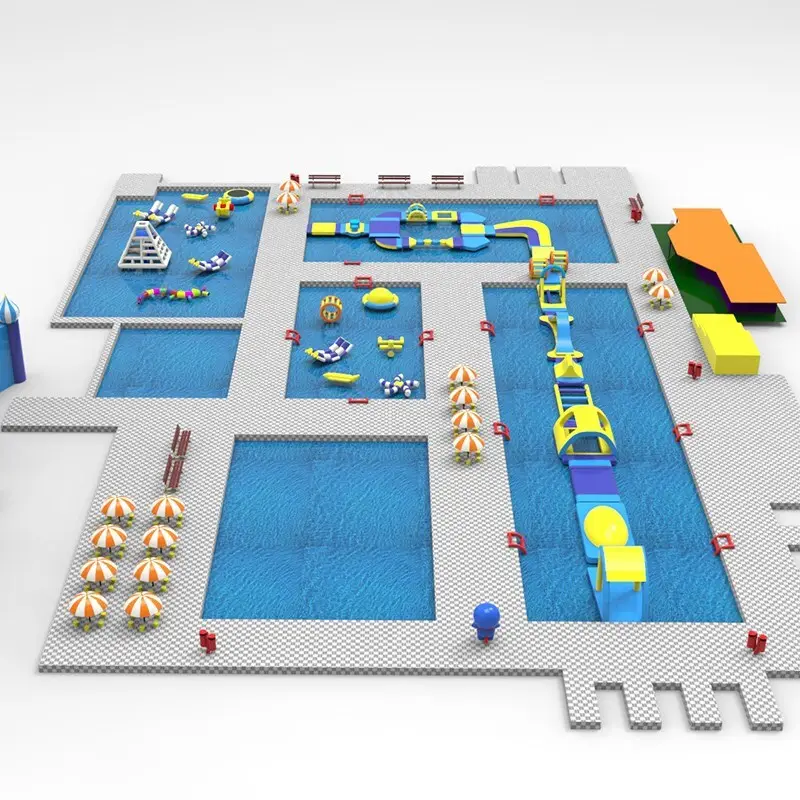 KK INFLATABLE cartoon inflatable theme playground manufacturer for beach 3
