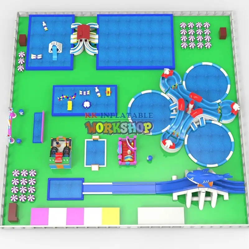 KK INFLATABLE multichannel inflatable theme playground animal modelling for paradise 5