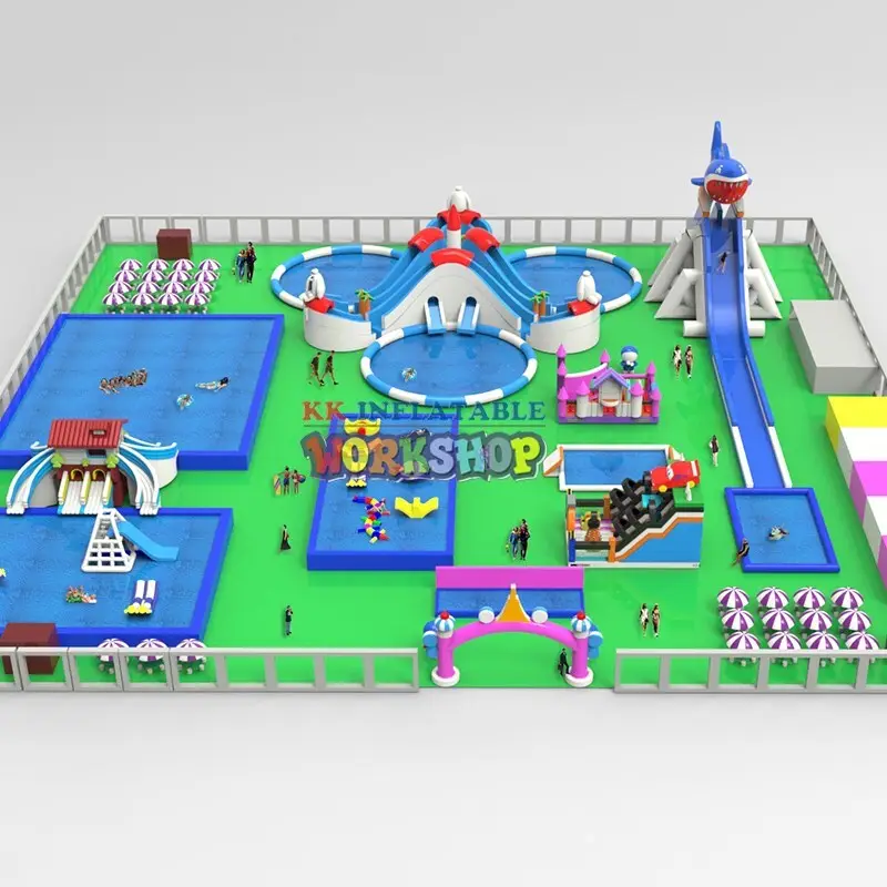 KK INFLATABLE multichannel inflatable theme playground animal modelling for paradise 6