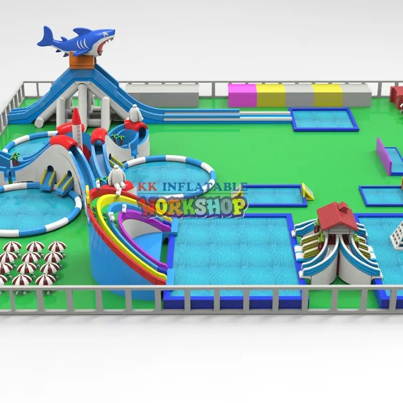 KK INFLATABLE multichannel inflatable theme playground animal modelling for paradise 3