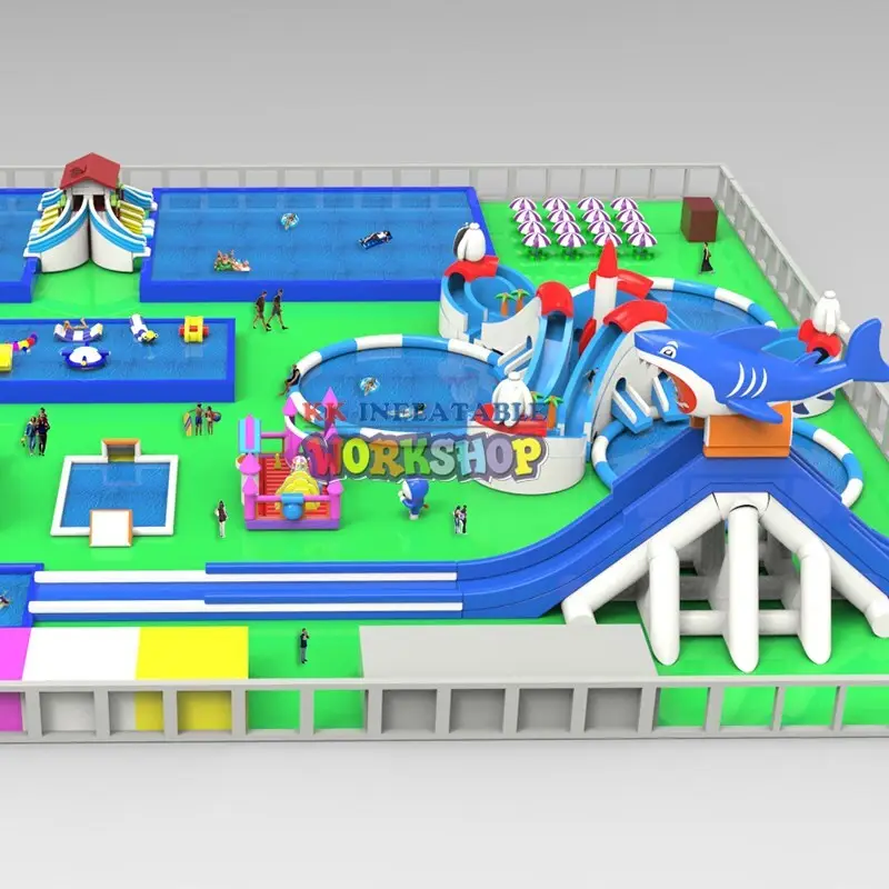 KK INFLATABLE multichannel inflatable theme playground animal modelling for paradise 7