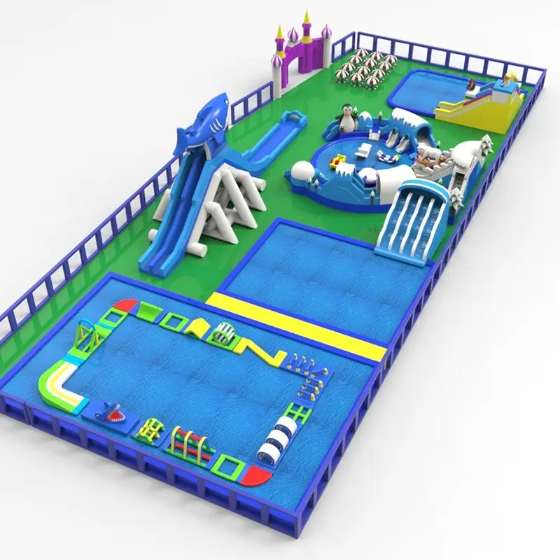 custom inflatable theme park pvc animal modelling for beach 6