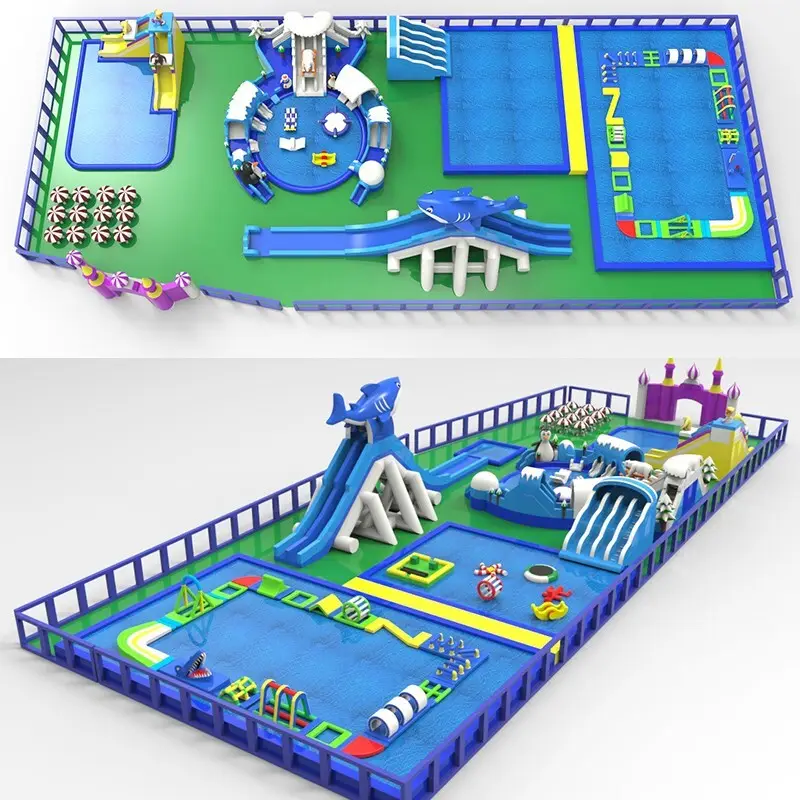 custom inflatable theme park pvc animal modelling for beach 2