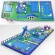 custom inflatable theme park pvc animal modelling for beach 2