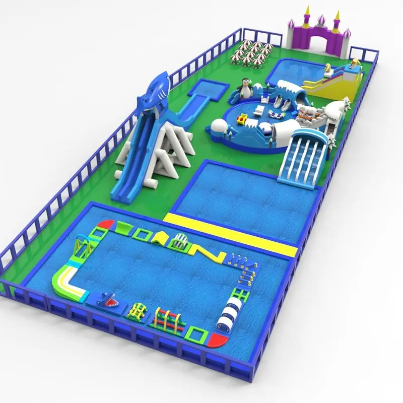 custom inflatable theme park pvc animal modelling for beach 5