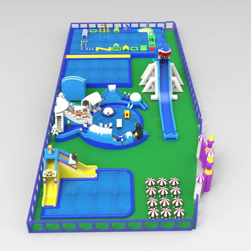 custom inflatable theme park pvc animal modelling for beach 7