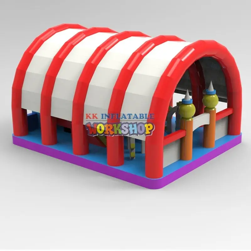 KK INFLATABLE pirate ship inflatable bounce house colorful for amusement park 2