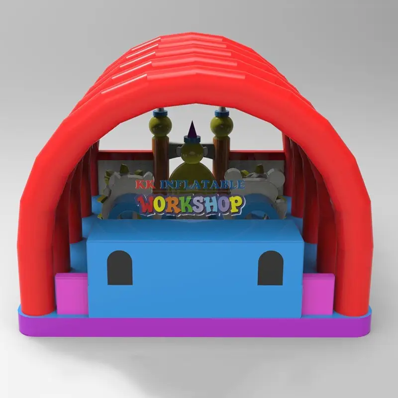 KK INFLATABLE pirate ship inflatable bounce house colorful for amusement park 6