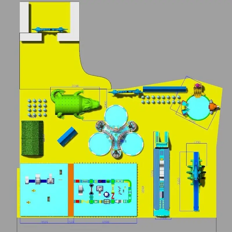 KK INFLATABLE creative design inflatable theme playground factory price for seaside 5