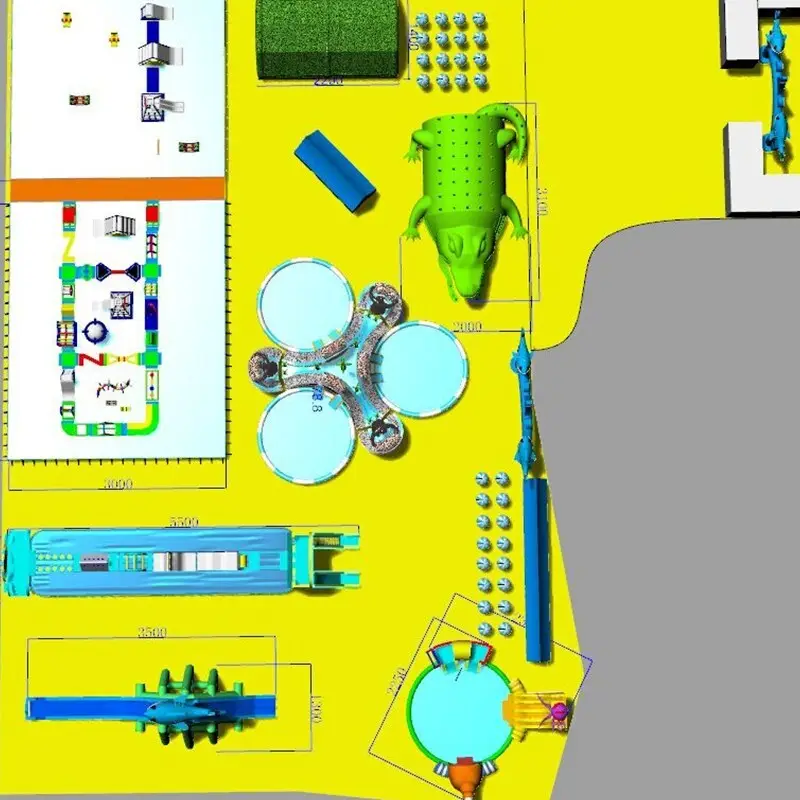 KK INFLATABLE creative design inflatable theme playground factory price for seaside 6