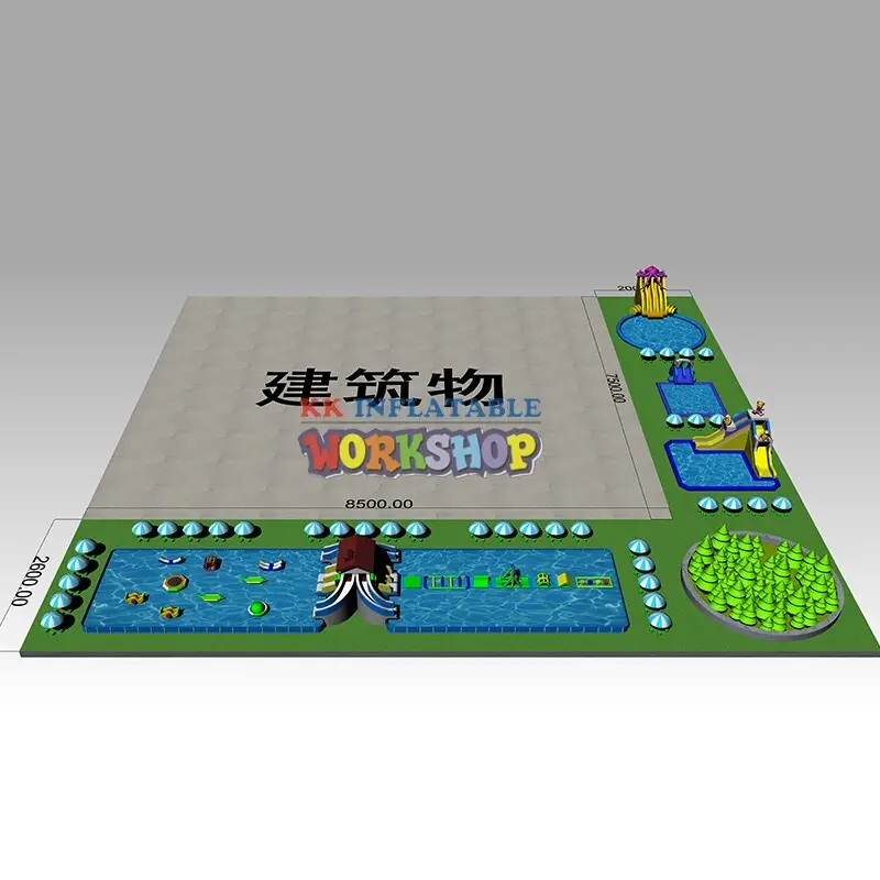 large inflatable water parks manufacturer for children 3