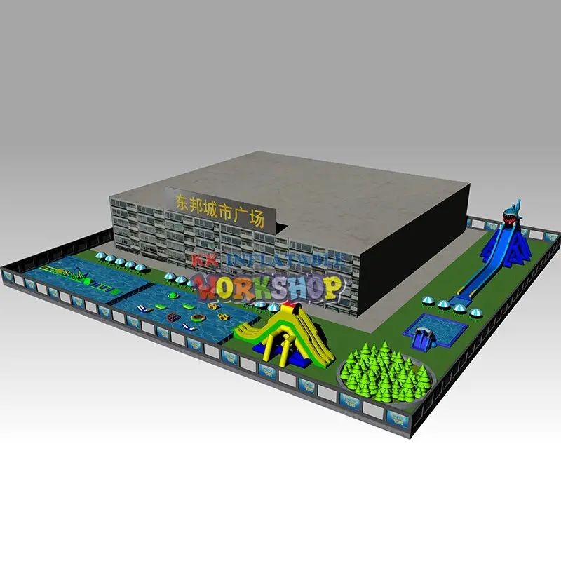 large inflatable water parks manufacturer for children 5