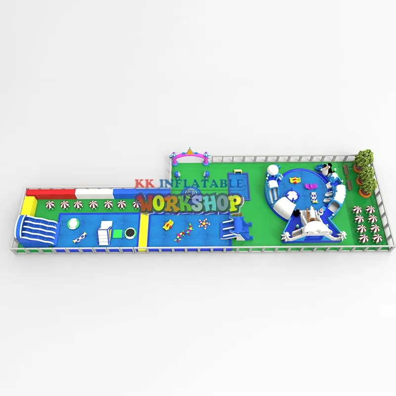 commercial inflatable floating water park factory direct for swimming pool 6