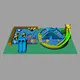 KK INFLATABLE creative design inflatable theme park animal modelling for beach 7