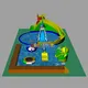 KK INFLATABLE creative design inflatable theme park animal modelling for beach 6