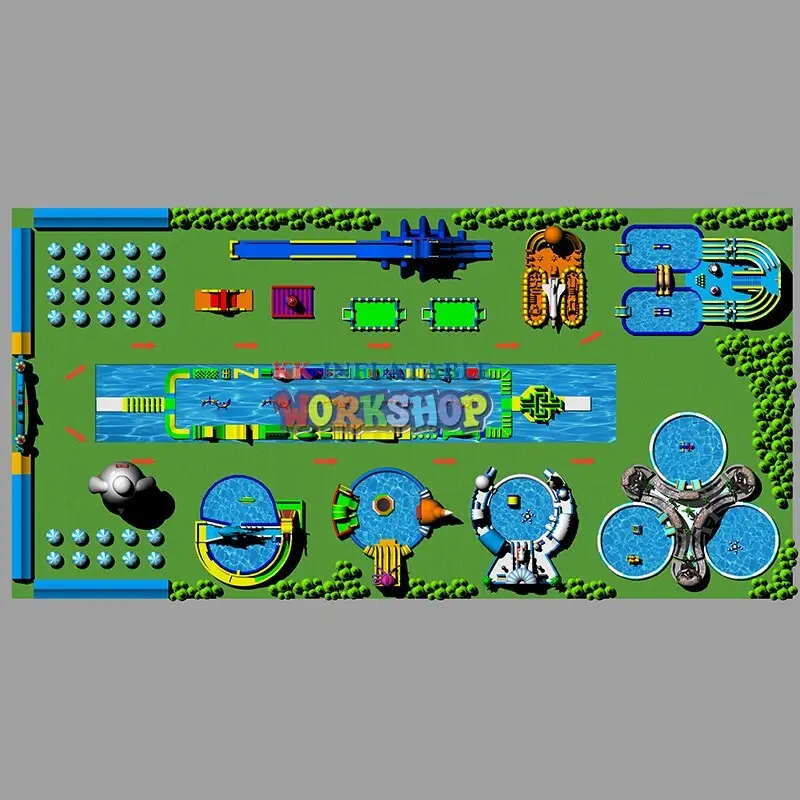 creative design inflatable water parks animal modelling for children 6