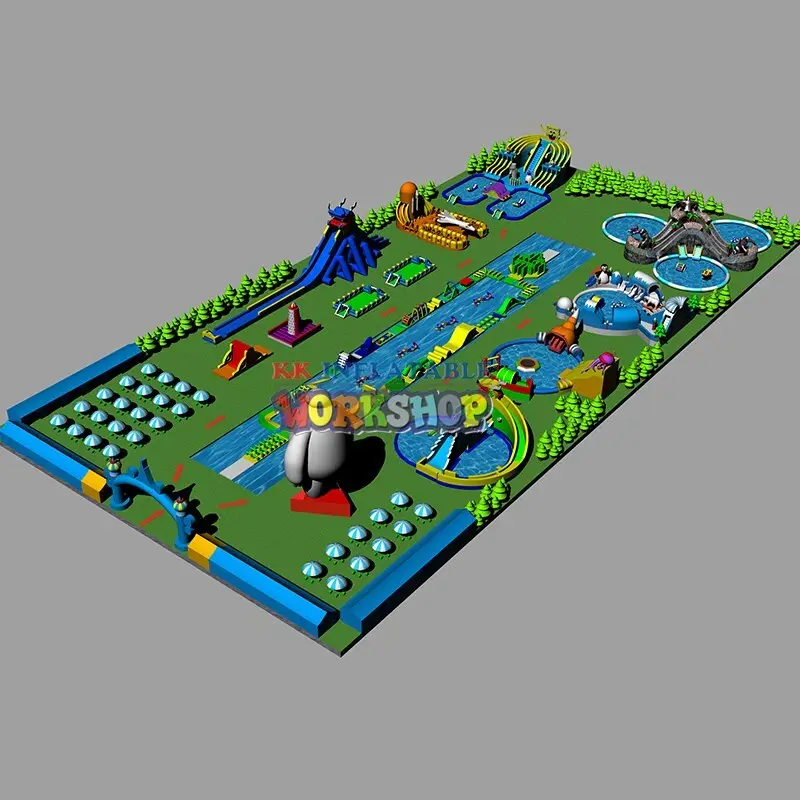 creative design inflatable water parks animal modelling for children 4